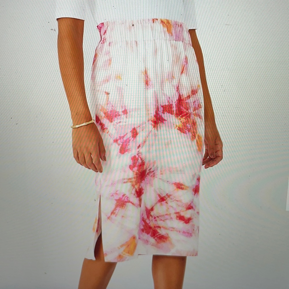 Ann Taylor Tie Dye Pull On Pencil Skirt